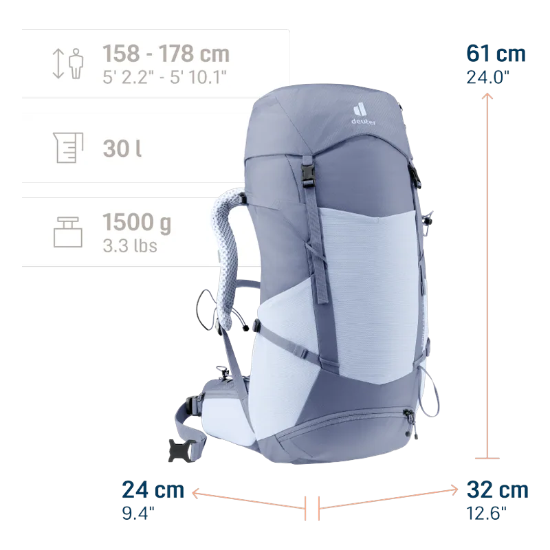 deuter Futura Pro 30 SL polar-bluejay — 2