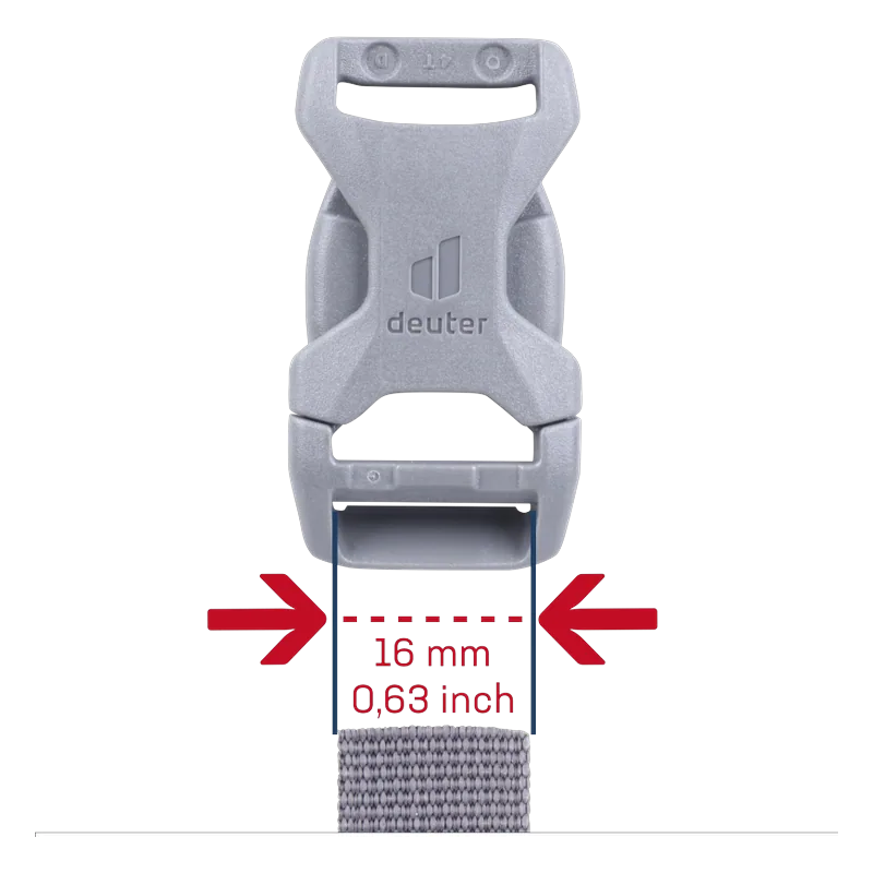 deuter Buckle 16 mm grey — 3
