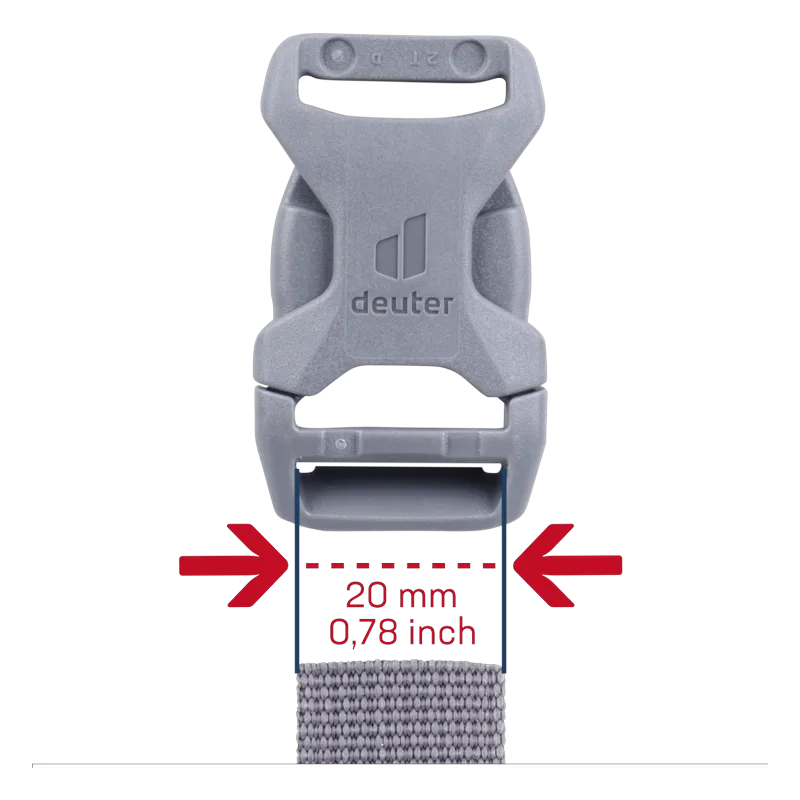 deuter Buckle 20 mm grey — 3