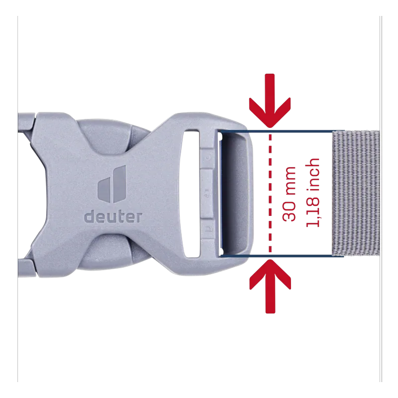 deuter Buckle D 30 mm grey — 3