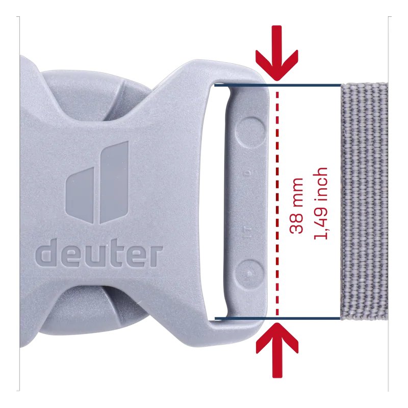 deuter Buckle S 38 mm grey — 3
