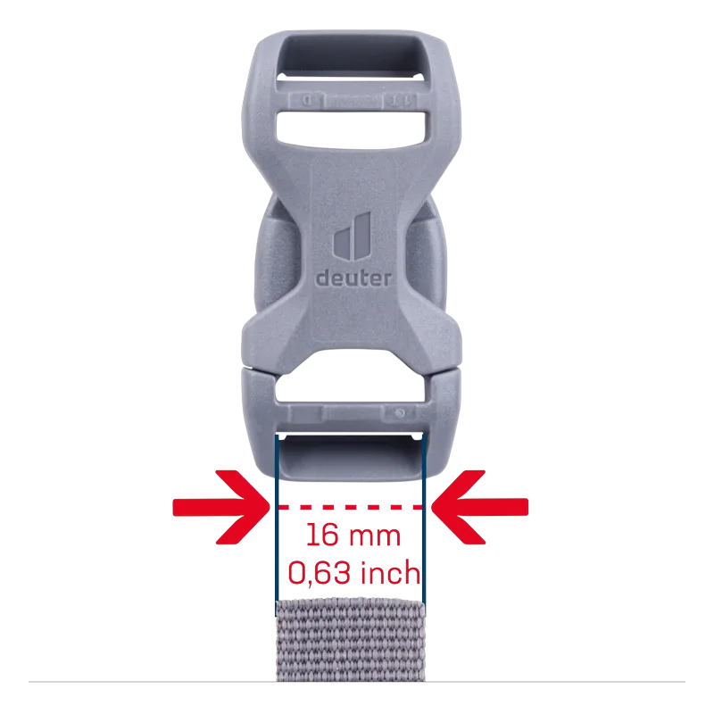 deuter Buckle D 16 mm grey — 3